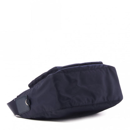 Prada Tessuto Nylon Saffiano Messenger Bag Baltico 3 of 8