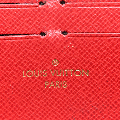 Louis Vuitton Damier Ebene Clemence Wallet Cherry 6 of 11