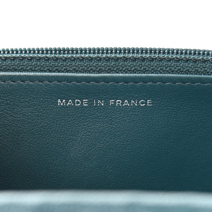 Chanel Caviar Quilted Wallet On Chain WOC Turquoise 13 of 21