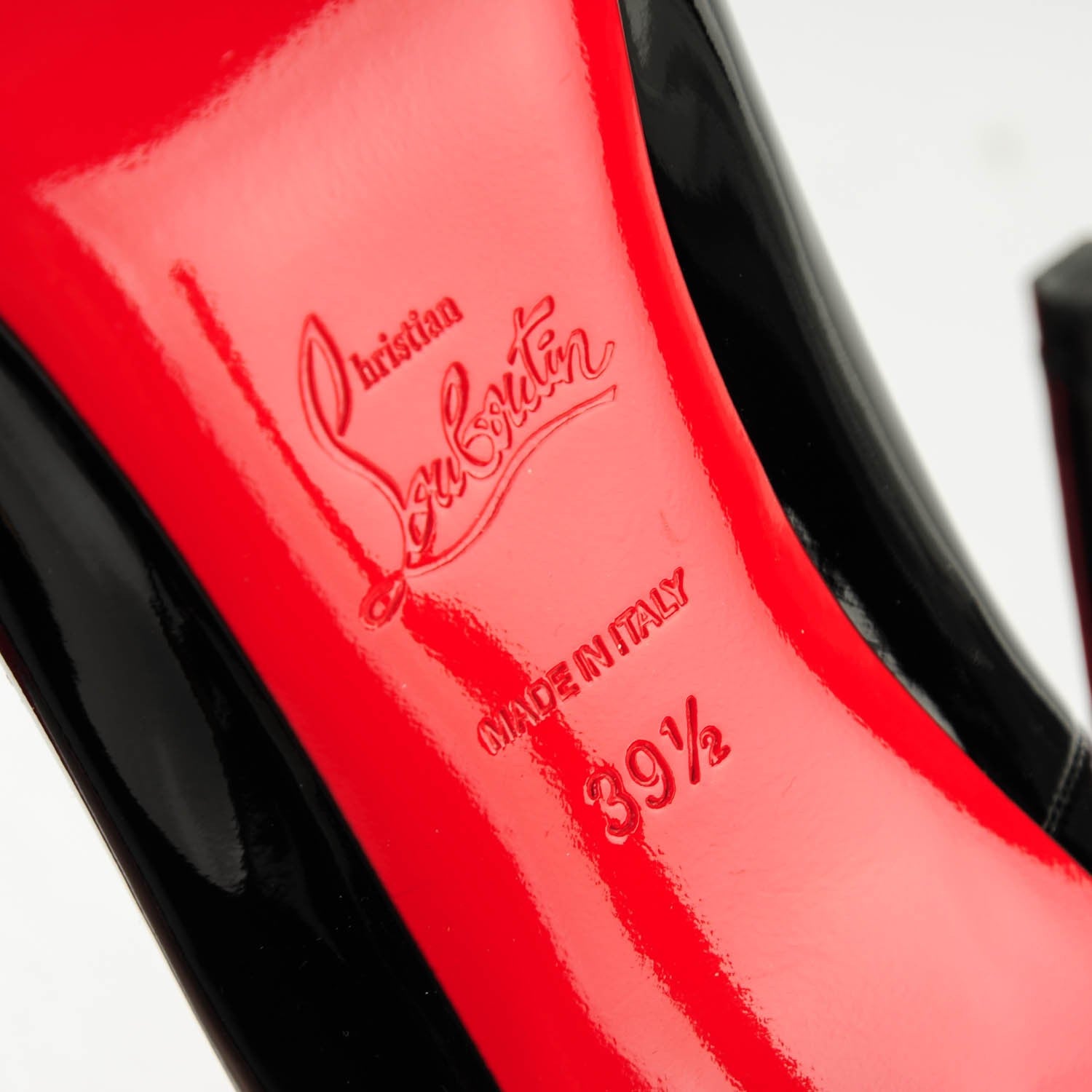 Christian Louboutin Patent So Kate 120 Pumps 39.5 Black 6 of 9