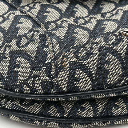 Christian Dior Monogram Saddle Bag Blue 12 of 14