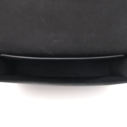Celine Triomphe Canvas Calfskin Flap Messenger Bag Black 5 of 10