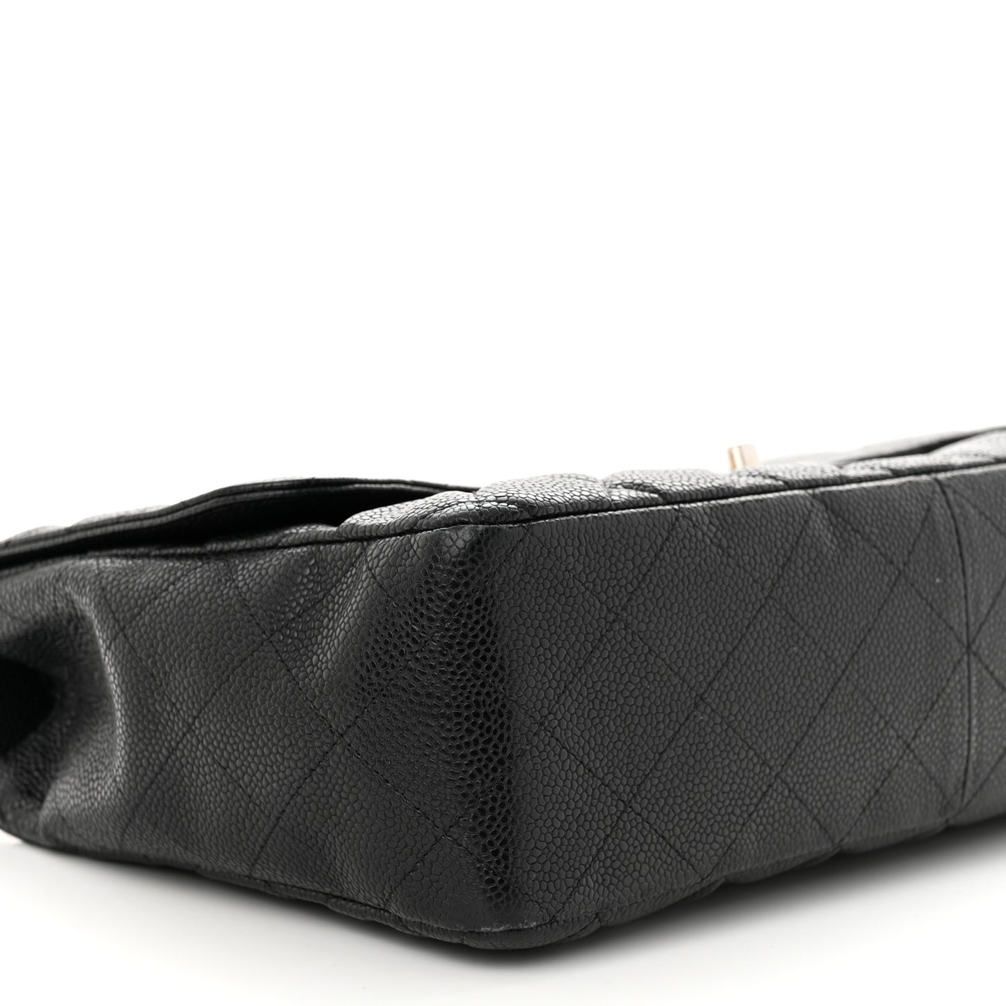 Caviar Quilted Jumbo Single Flap Black