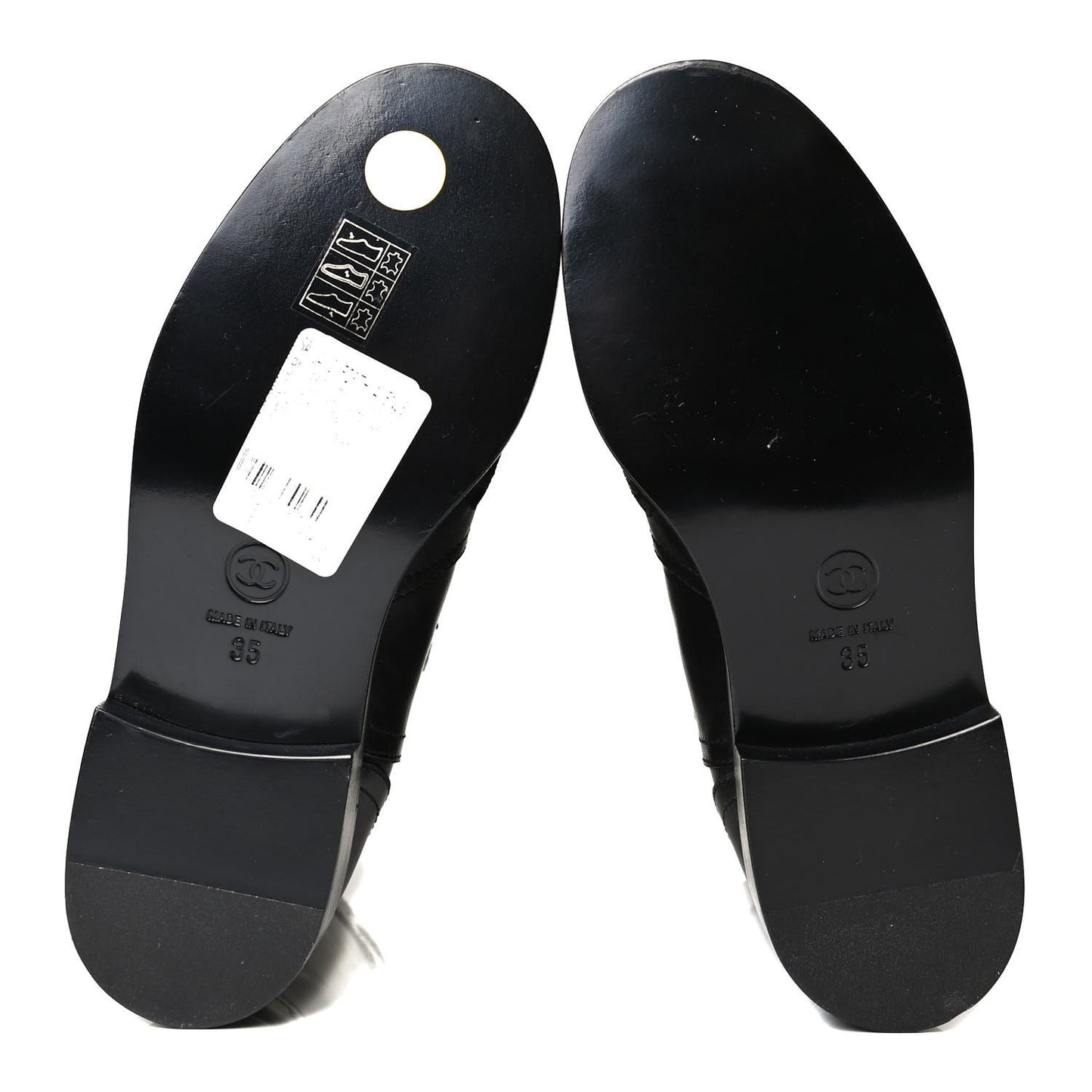 Calfskin Embroidered Western Boots 35 Black