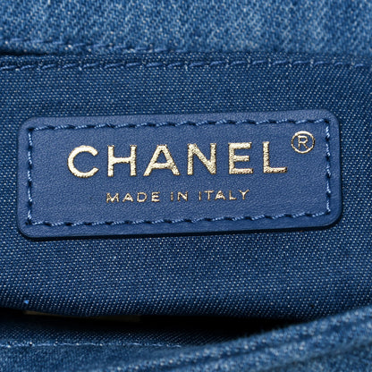 Chanel Denim Quilted Mini Pearl Crush Flap Blue 6 of 13