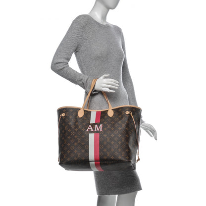 Louis Vuitton Monogram My LV Heritage Neo Neverfull GM Fuchsia Gris 2 of 8