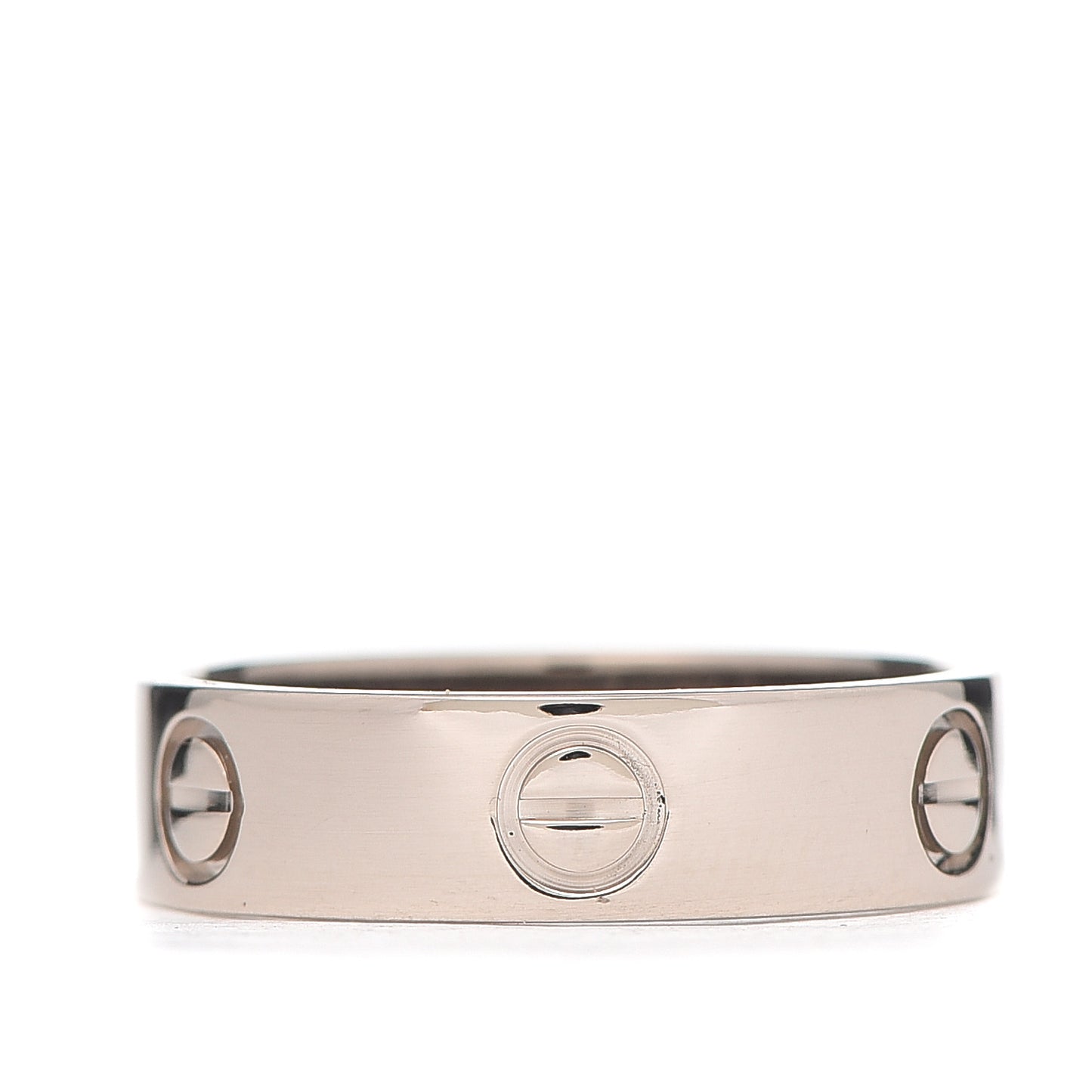 18K White Gold 5.5mm LOVE Ring 58 8.25
