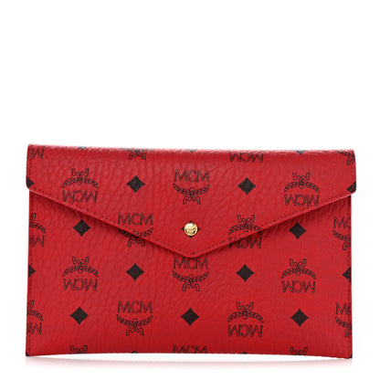MCM Visetos Envelope Clutch Red 1 of 6