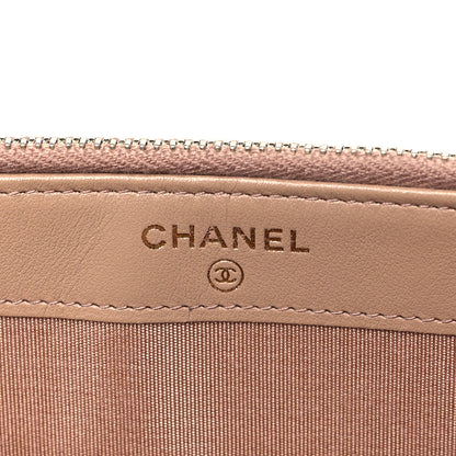 Chanel Caviar Quilted Small Boy Clutch With Chain Beige 6 of 12