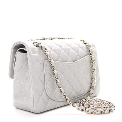 Chanel Caviar Quilted Small Double Flap Grey 3 of 12