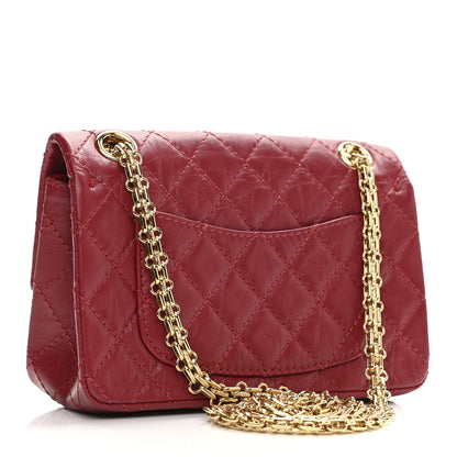 Chanel Aged Calfskin Quilted 2.55 Reissue Mini Flap Red 3 of 11
