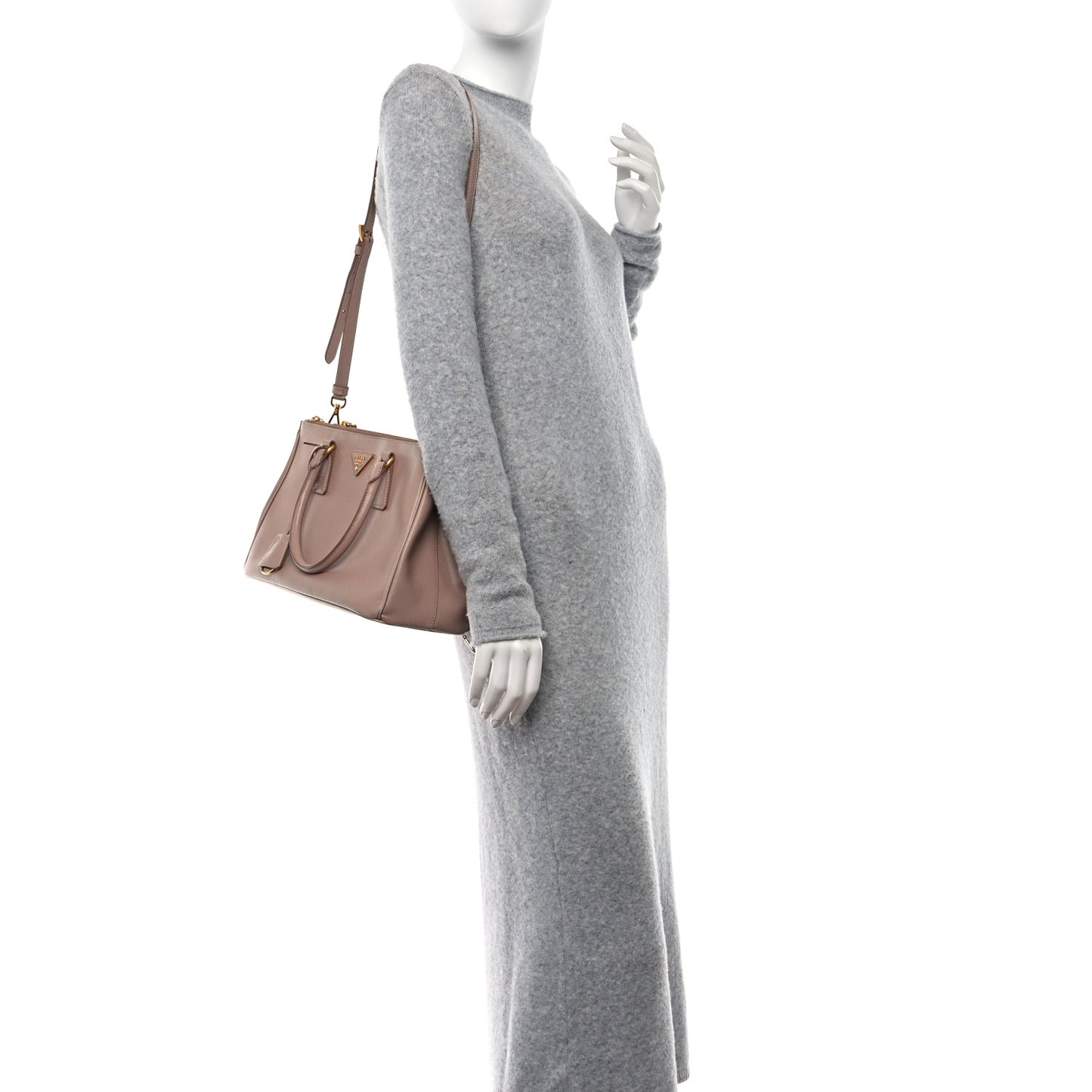 Saffiano Small Galleria Double Zip Tote Cammeo