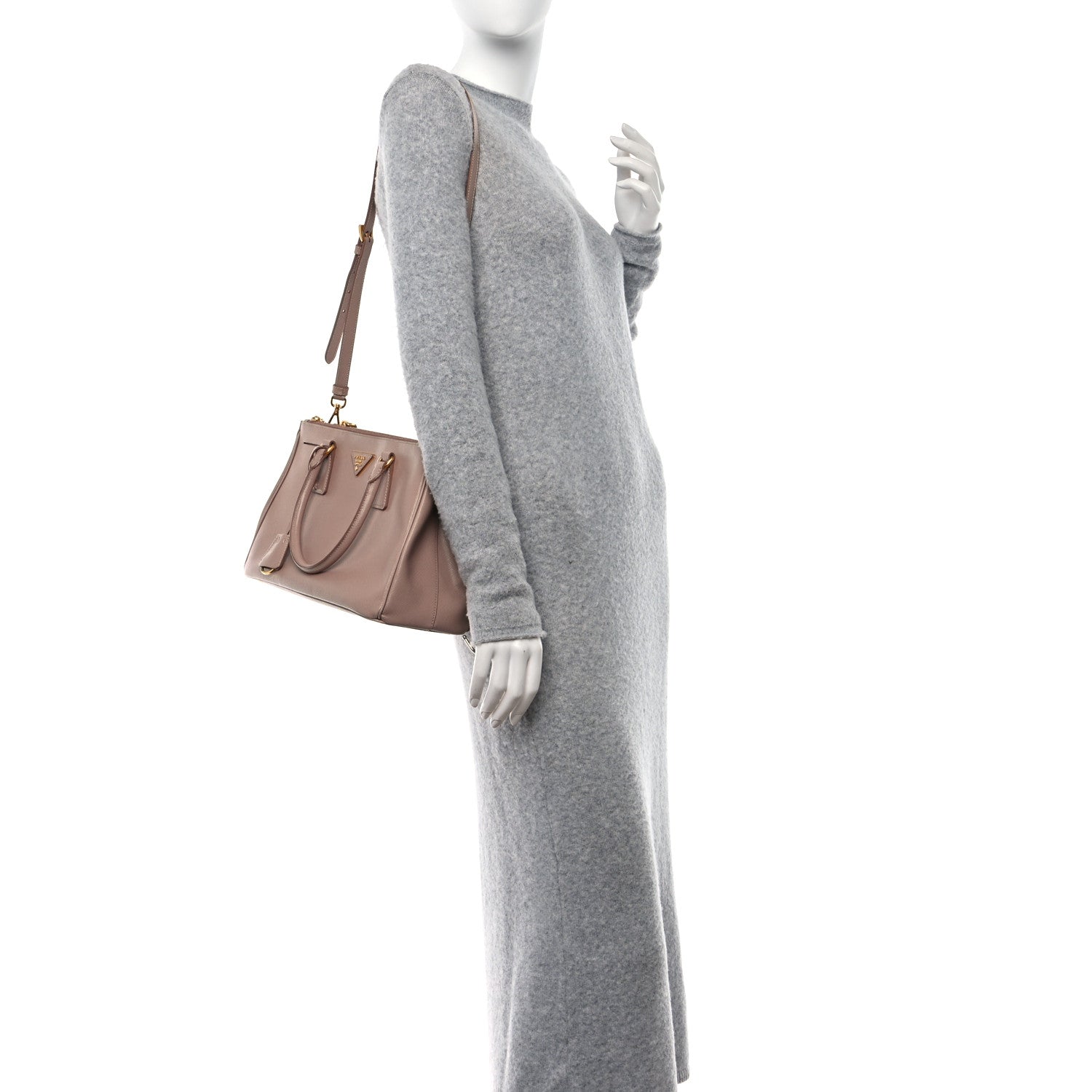 Prada Saffiano Small Galleria Double Zip Tote Cammeo 2 of 16