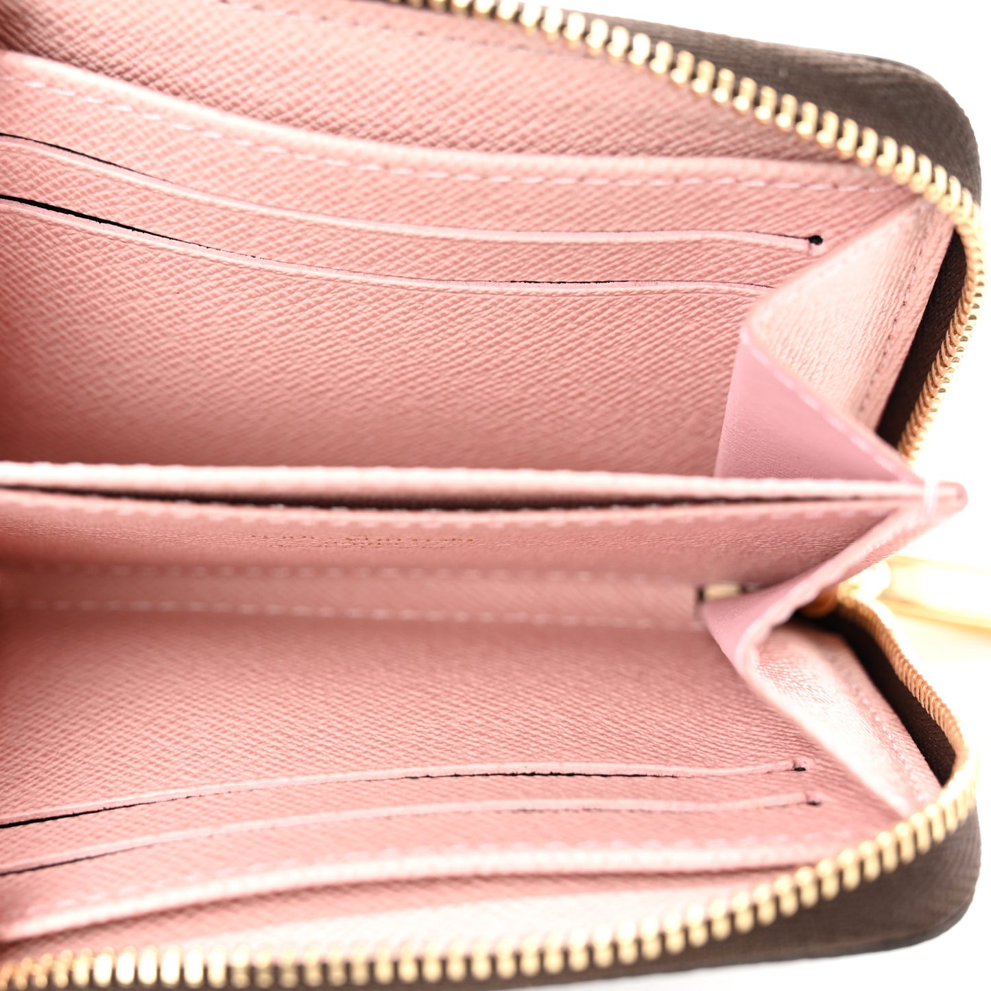 Damier Ebene Zippy Coin Purse Rose Ballerine