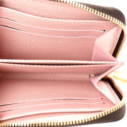 Louis Vuitton Damier Ebene Zippy Coin Purse Rose Ballerine 5 of 7