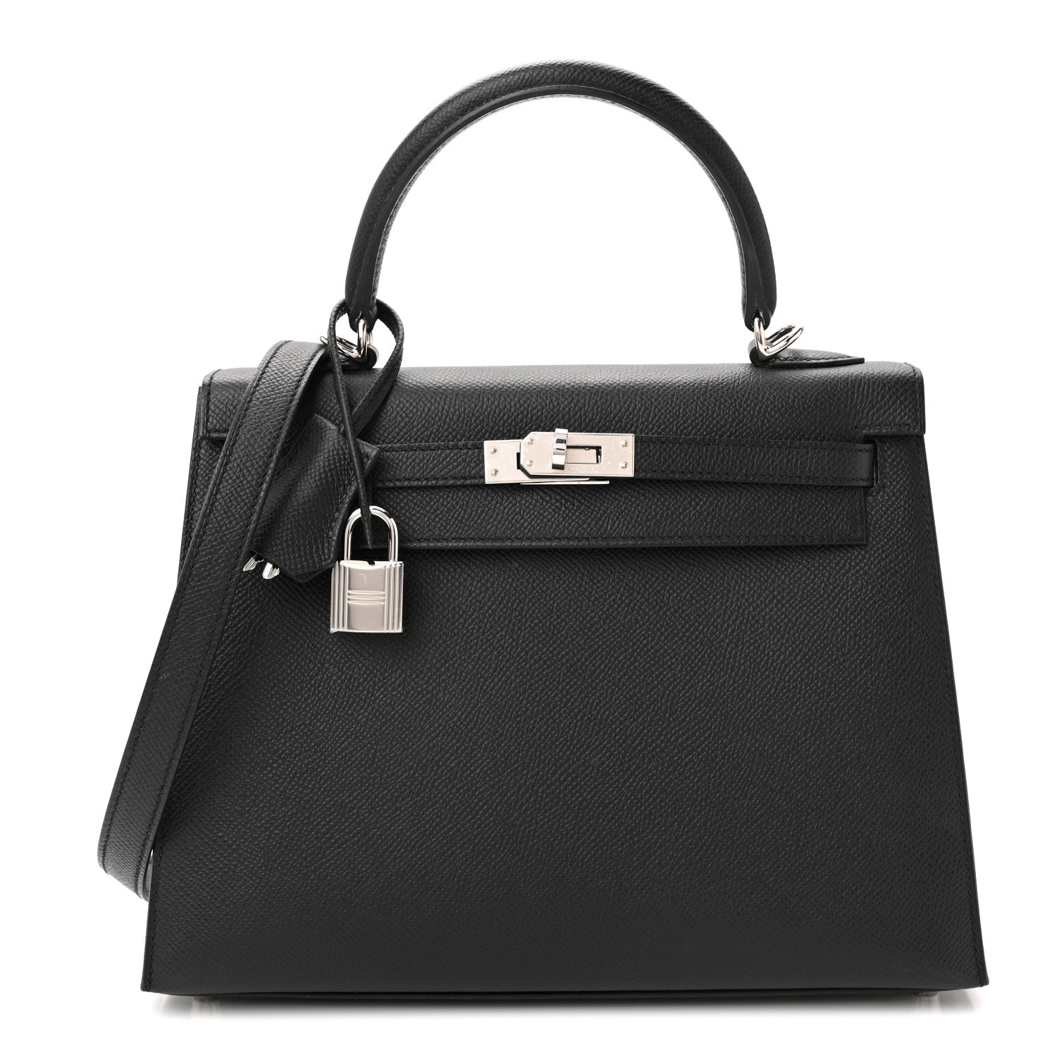Hermes Epsom Kelly Sellier 25 Black 3 of 37