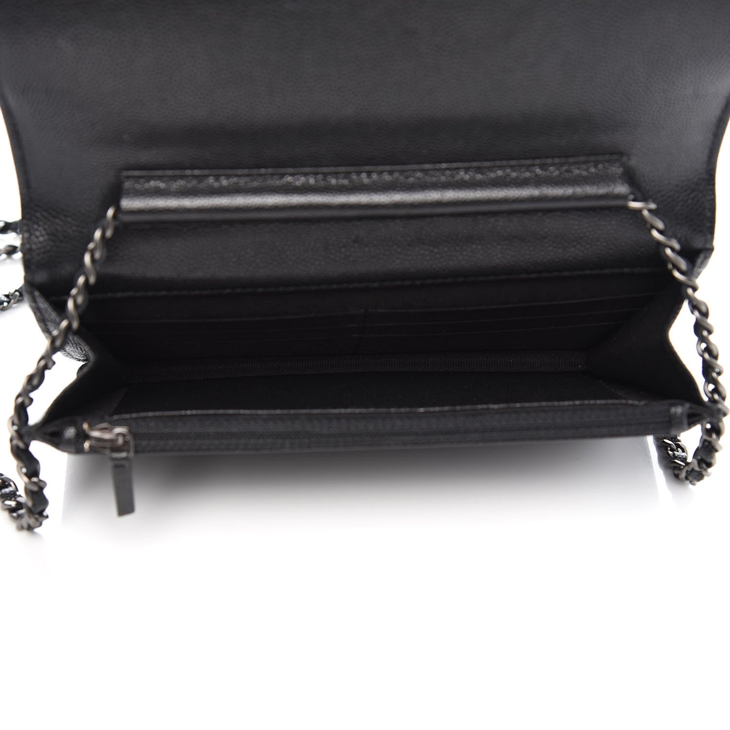 Chanel Caviar Quilted Boy Wallet On Chain WOC Black 5 of 8