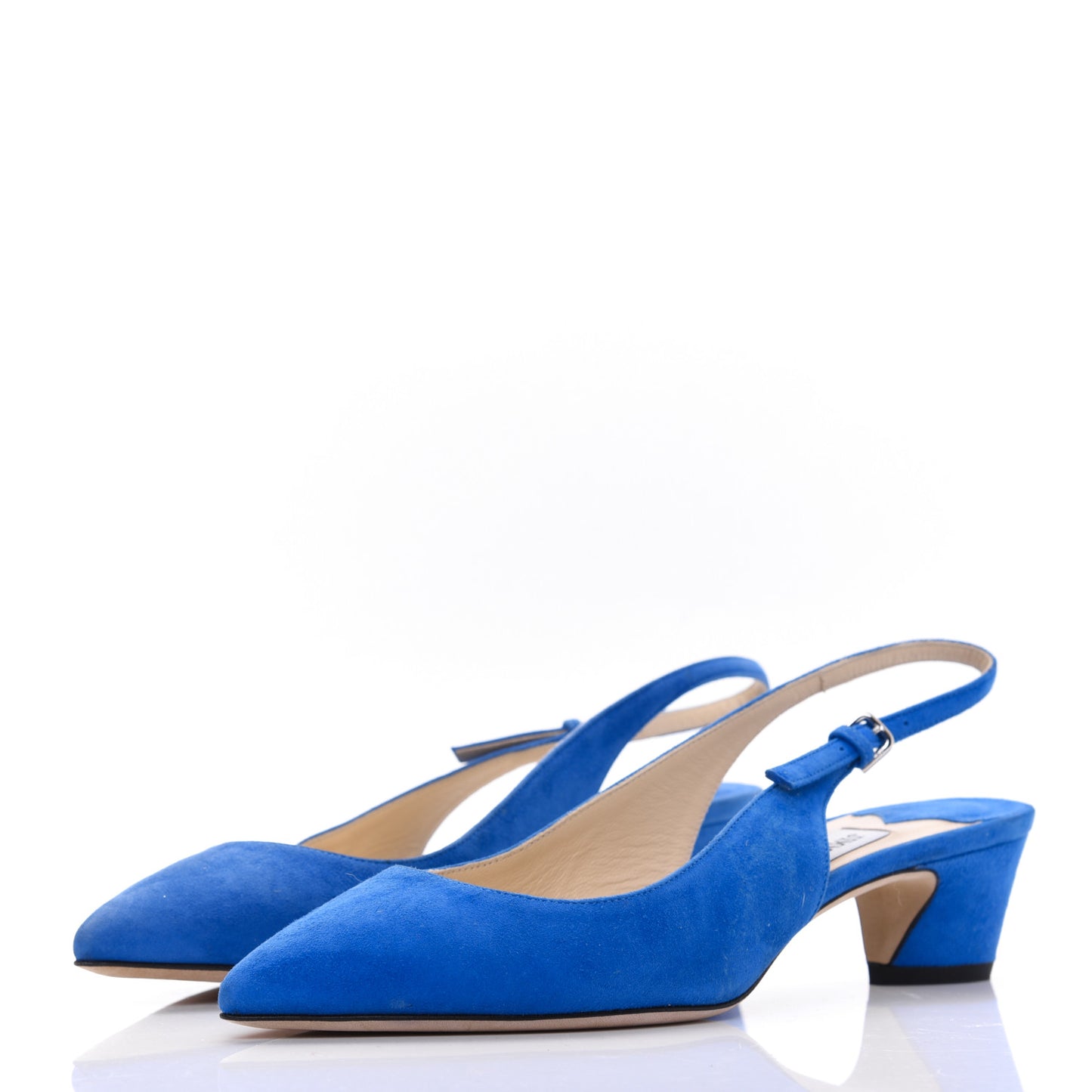 Suede Slingback Gemma Pumps 37 Electric Blue