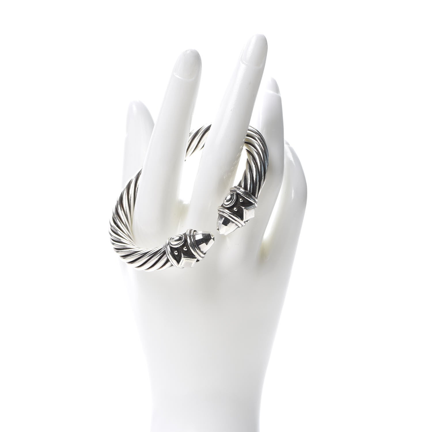 David Yurman Sterling Silver 10mm Renaissance Cable Bracelet 2 of 5