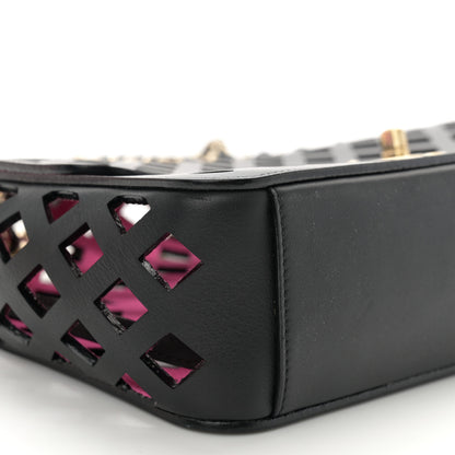 Chanel Lambskin Sea Through Flap Black Multicolor 12 of 14