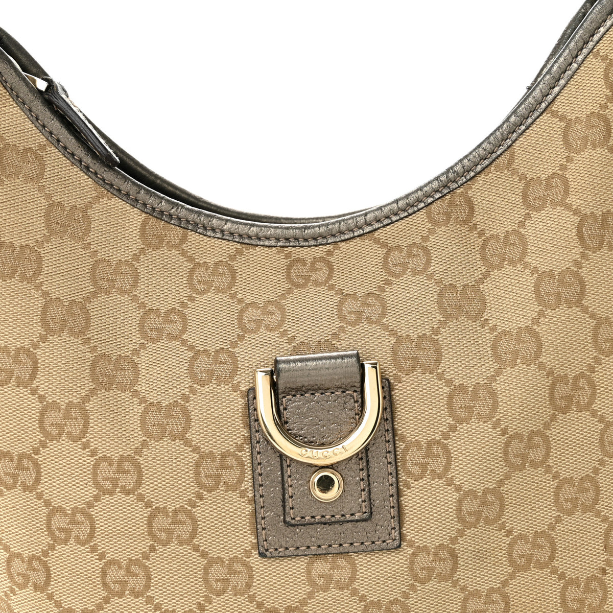 Gucci Monogram Medium Abbey D Ring Hobo Gold 8 of 11