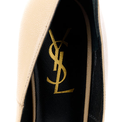 Saint Laurent Vernigolf Tribute Two 105 Platform Pumps 37.5 Nude Powder 7 of 10