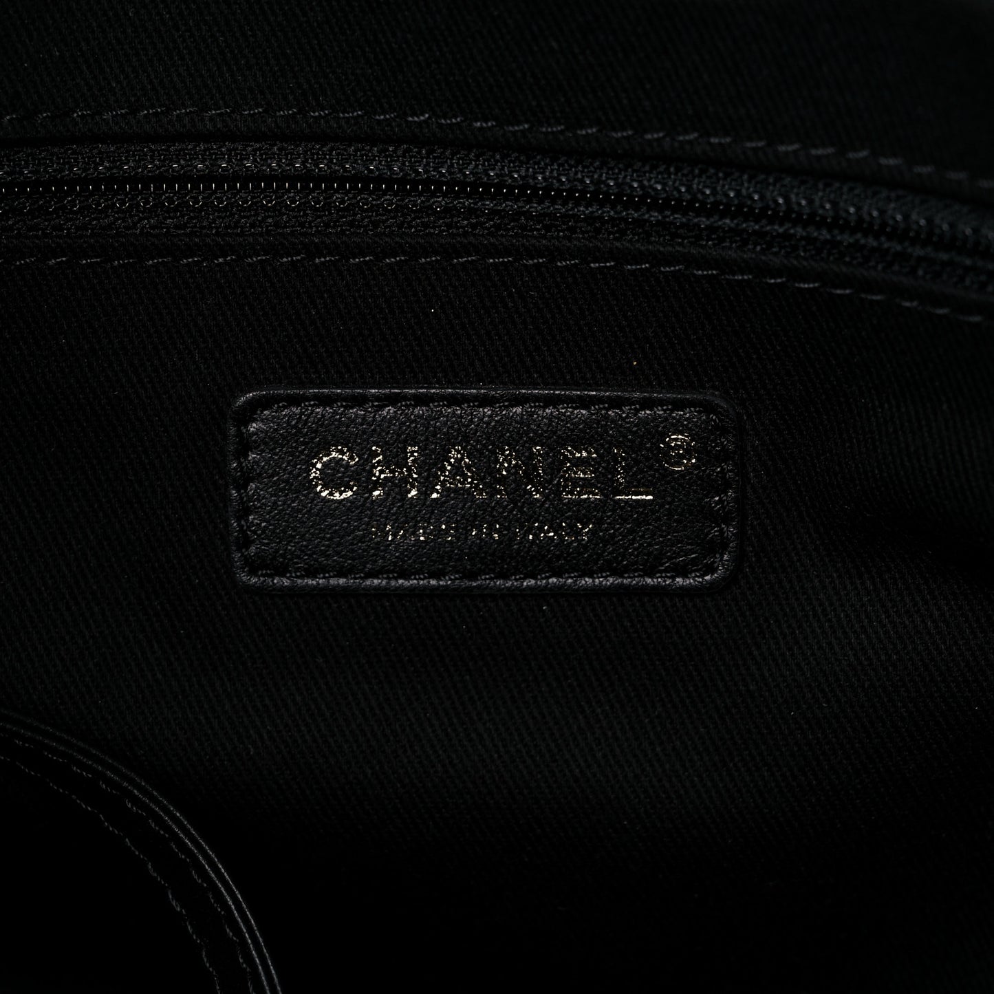 Canvas Chevron Cuba Patchwork Shopper Tote Black