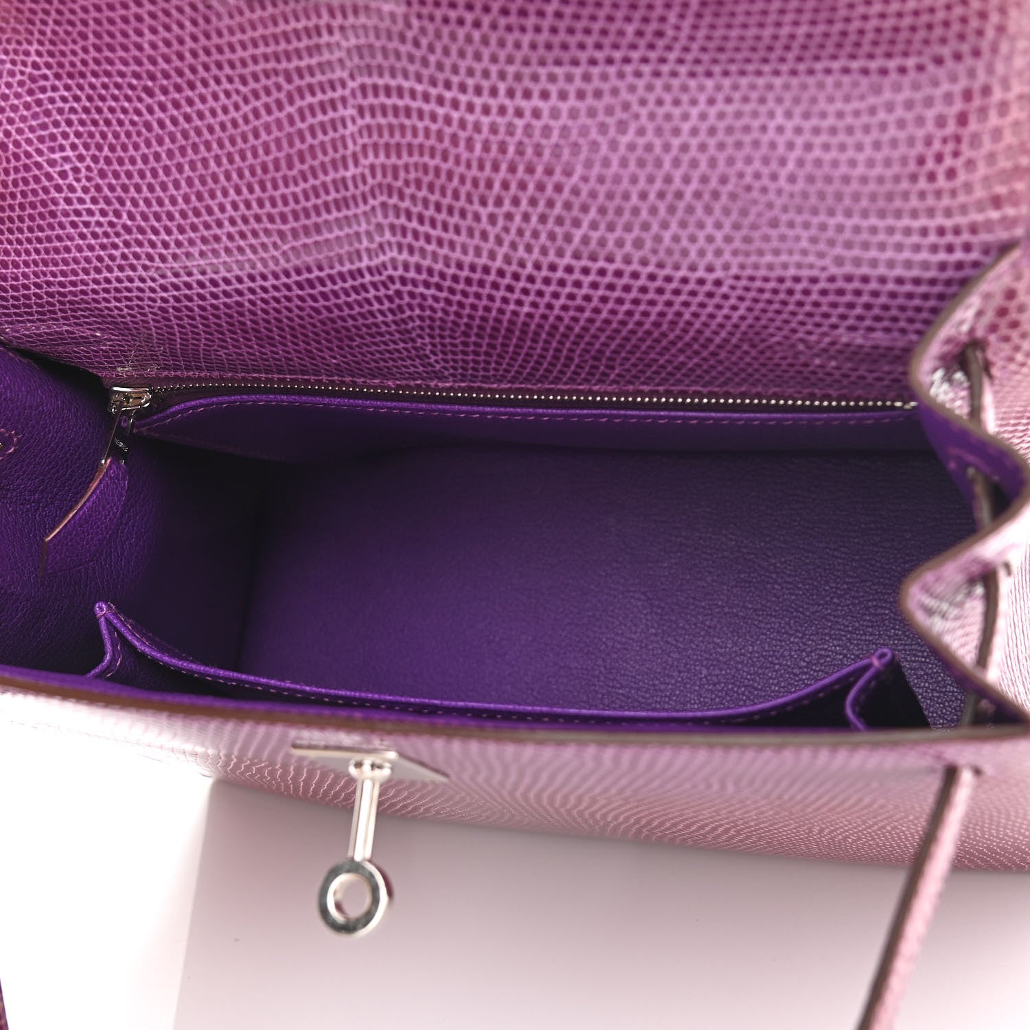 Hermes Lizard Kelly Sellier 25 Violet 5 of 13
