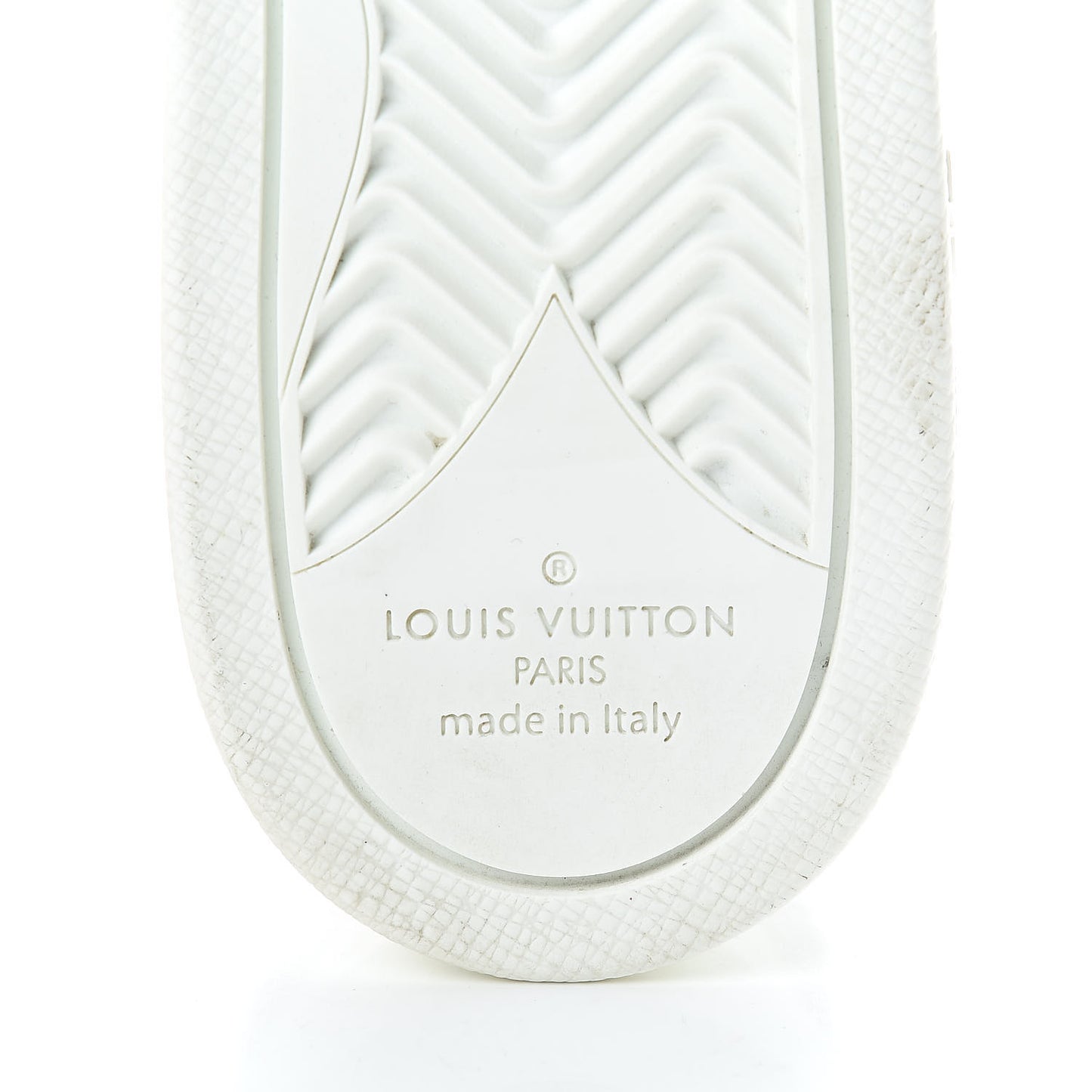 Calfskin Reverse Monogram Boombox High Top Sneakers 38.5 White