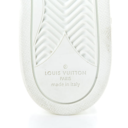 Louis Vuitton Calfskin Reverse Monogram Boombox High Top Sneakers 38.5 White 6 of 16