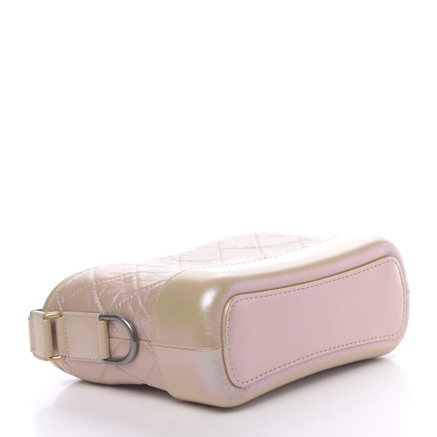 Chanel Iridescent Aged Calfskin Quilted Small Gabrielle Hobo Light Pink 4 of 10