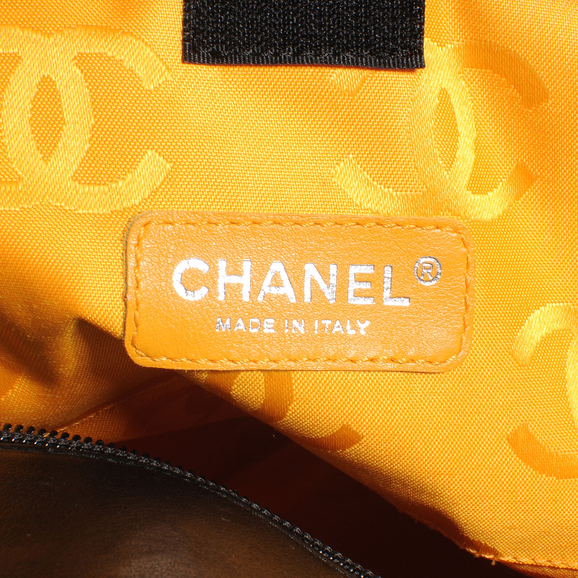 Chanel Calfskin Quilted XL Cambon Multipocket Reporter Black White 5 of 8