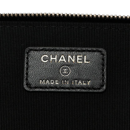 Chanel Lambskin Quilted Small Top Handle Vanity Case With Chain Black 6 of 11