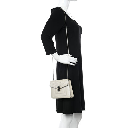 Bulgari Patent Serpenti Forever Crossbody Bag White 2 of 9