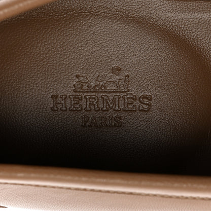 Hermes Goatskin Womens Royal Loafers 38 Beige Argile 8 of 13
