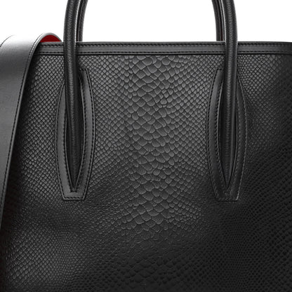 Christian Louboutin Snakeskin Medium Paloma Tote Black 7 of 9