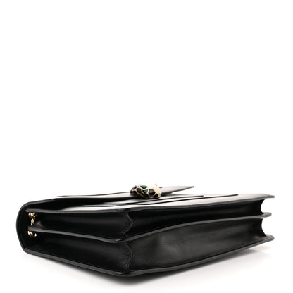 Bulgari Calfskin Serpenti Forever Crossbody Bag Black 4 of 10