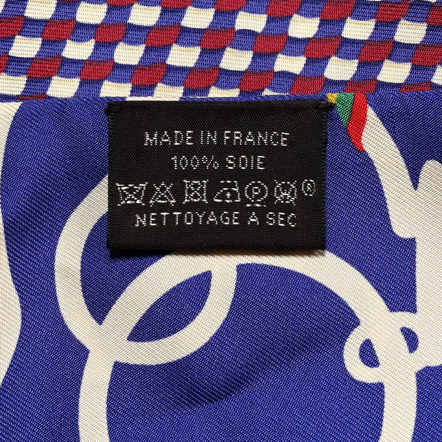 Hermes Silk Mors Et Tresses Maxi Twilly Cut Violet Vert Rouge 4 of 6