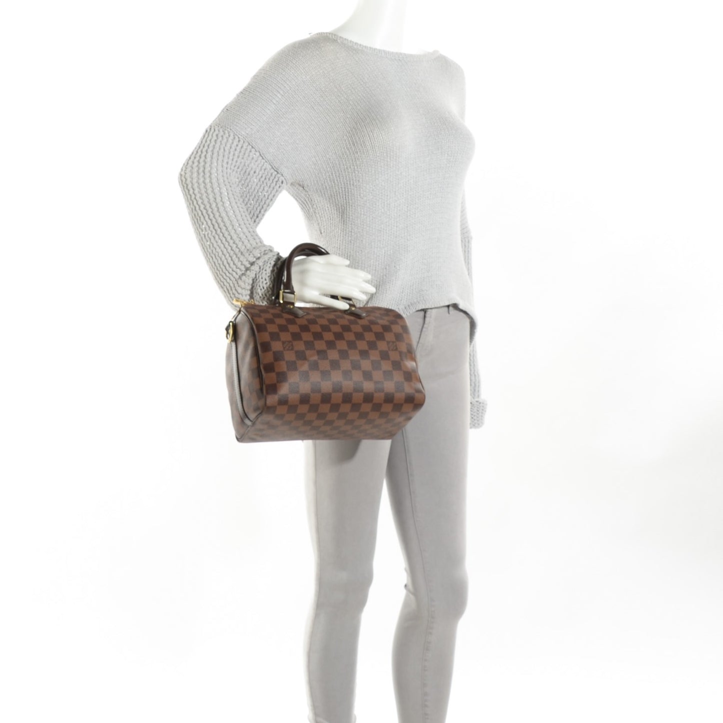 Damier Ebene Speedy Bandouliere 25