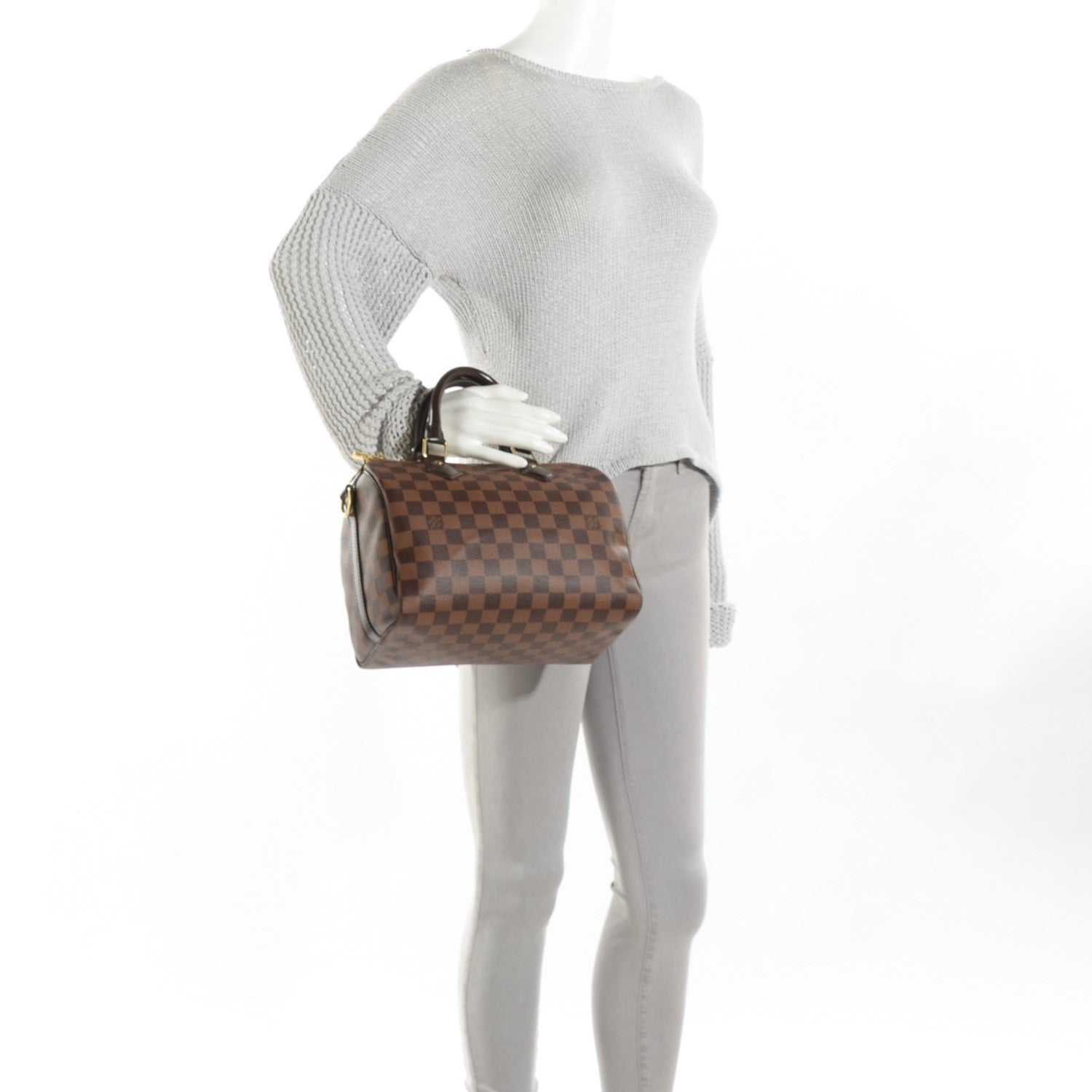 Louis Vuitton Damier Ebene Speedy Bandouliere 25 2 of 8