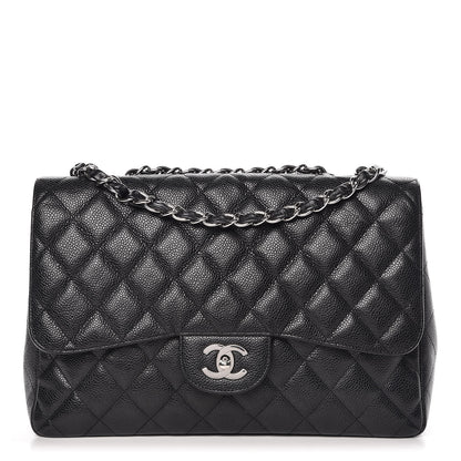 Chanel Caviar Quilted Jumbo Single Flap Black 1 of 9