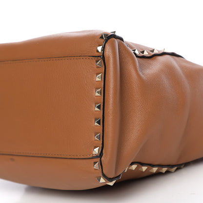 Valentino Garavani Calfskin Rockstud Double Handle Tote Light Cuir 12 of 13