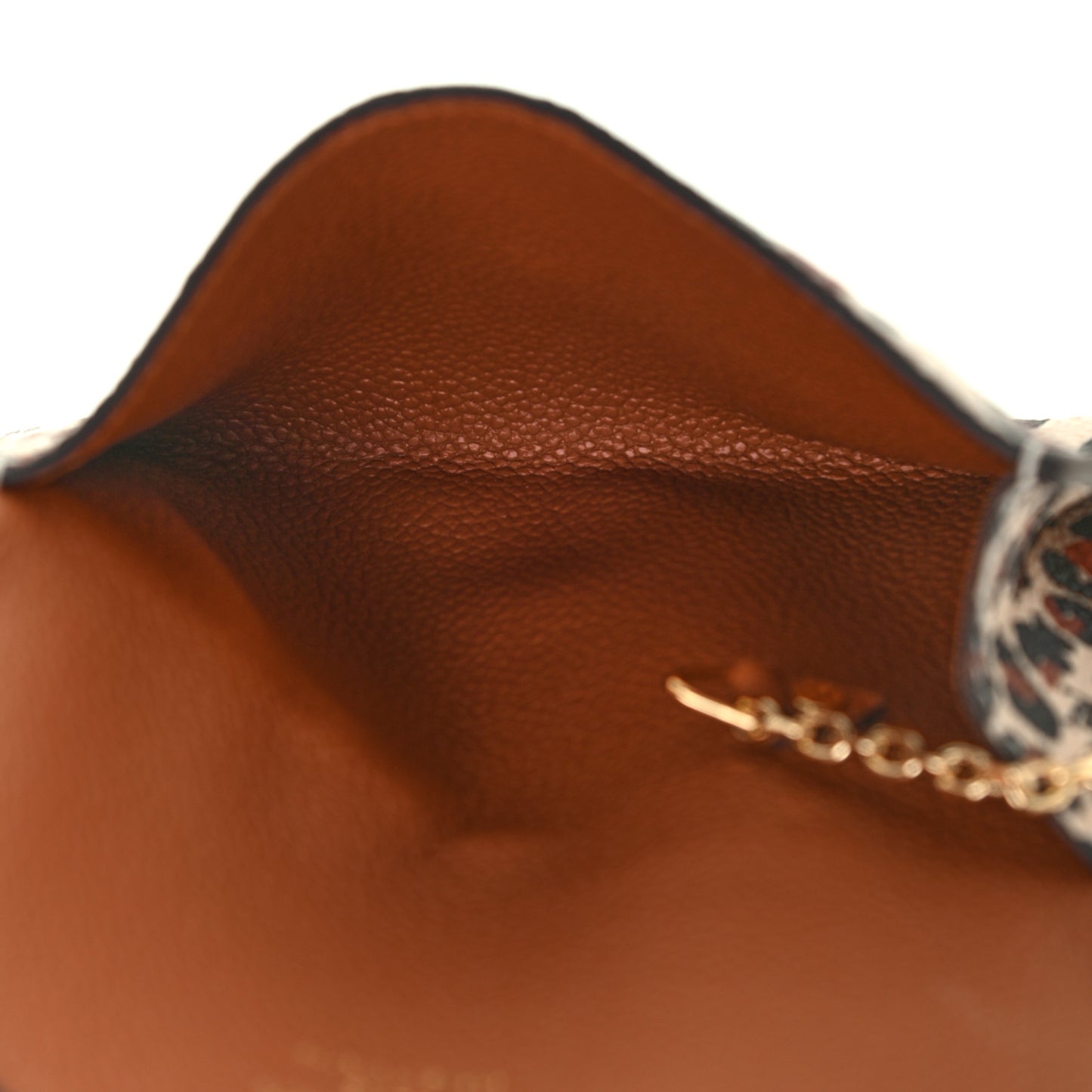 Empreinte Monogram Giant Wild At Heart Key Pouch Caramel