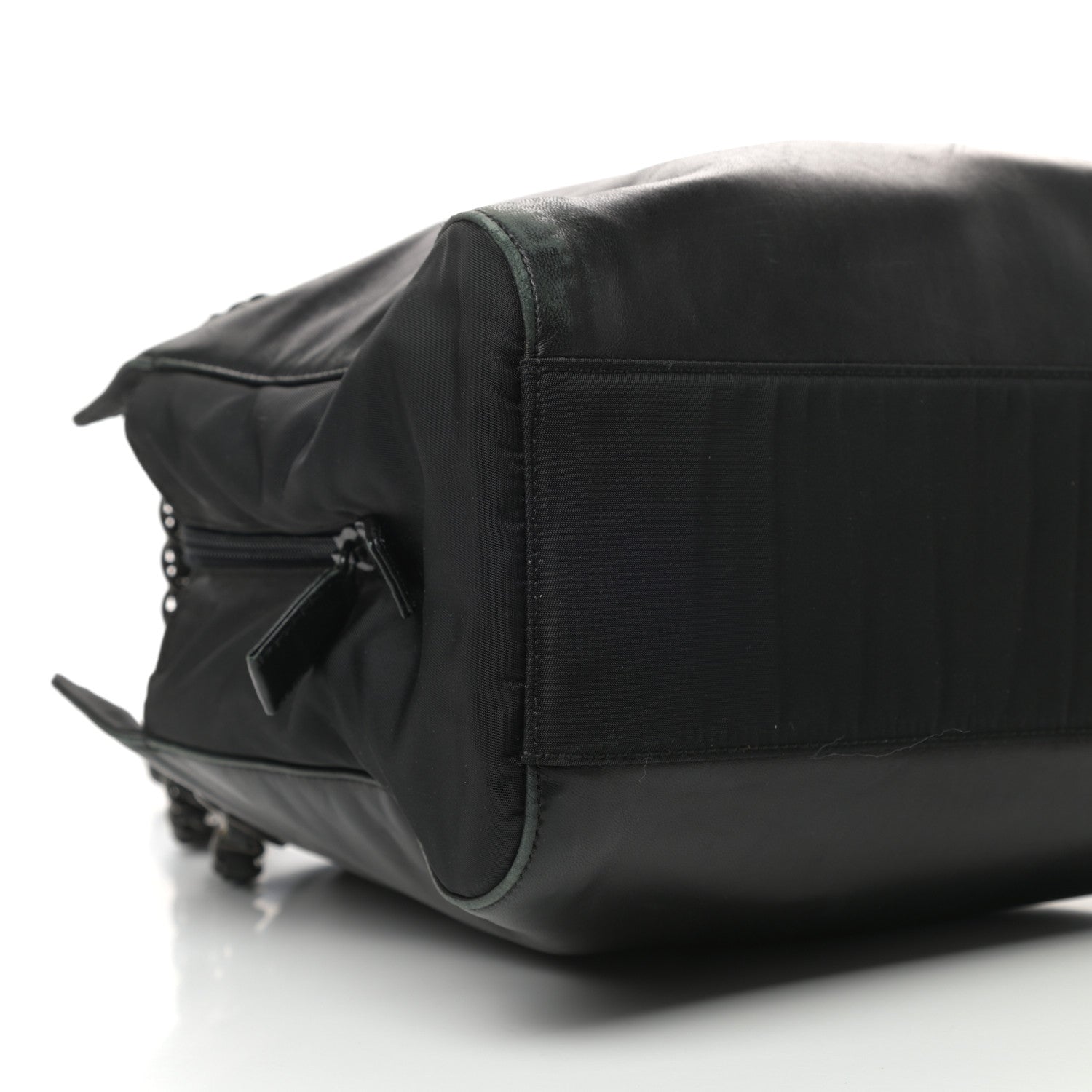 Prada Nappa Nylon Chain Shoulder Bag Black 7 of 8