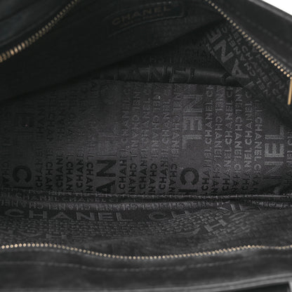 Chanel Calfskin Chocolate Bar Quilted Small Shoulder Bag Black 5 of 11
