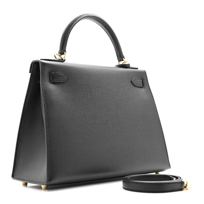 Hermes Epsom Kelly Sellier 28 Black 3 of 11