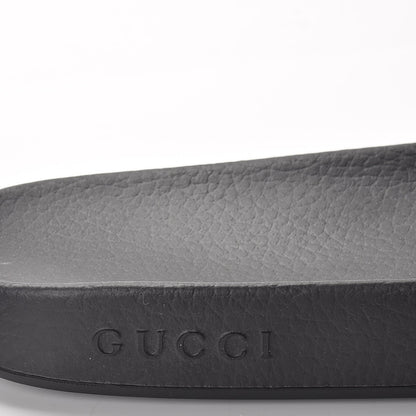Gucci Rubber Stripe Mens Pool Slide Sandals 9 Ecru Poppy Black 8 of 9