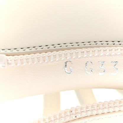 Chanel Calfskin CC Chain Sandals 39.5 White 8 of 8