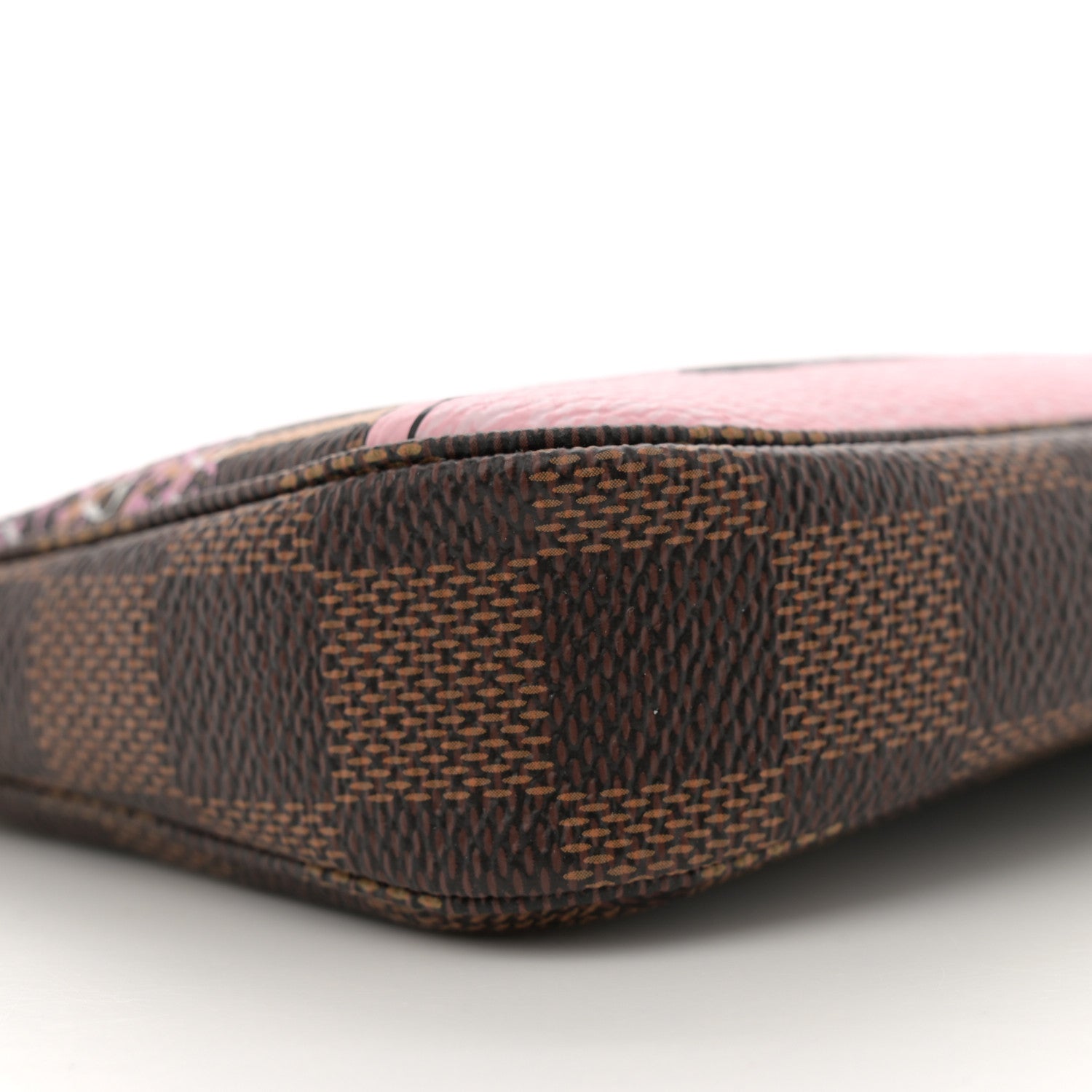 Louis Vuitton Damier Ebene 2019 Christmas Animation Mini Pochette Accessories Red 9 of 11