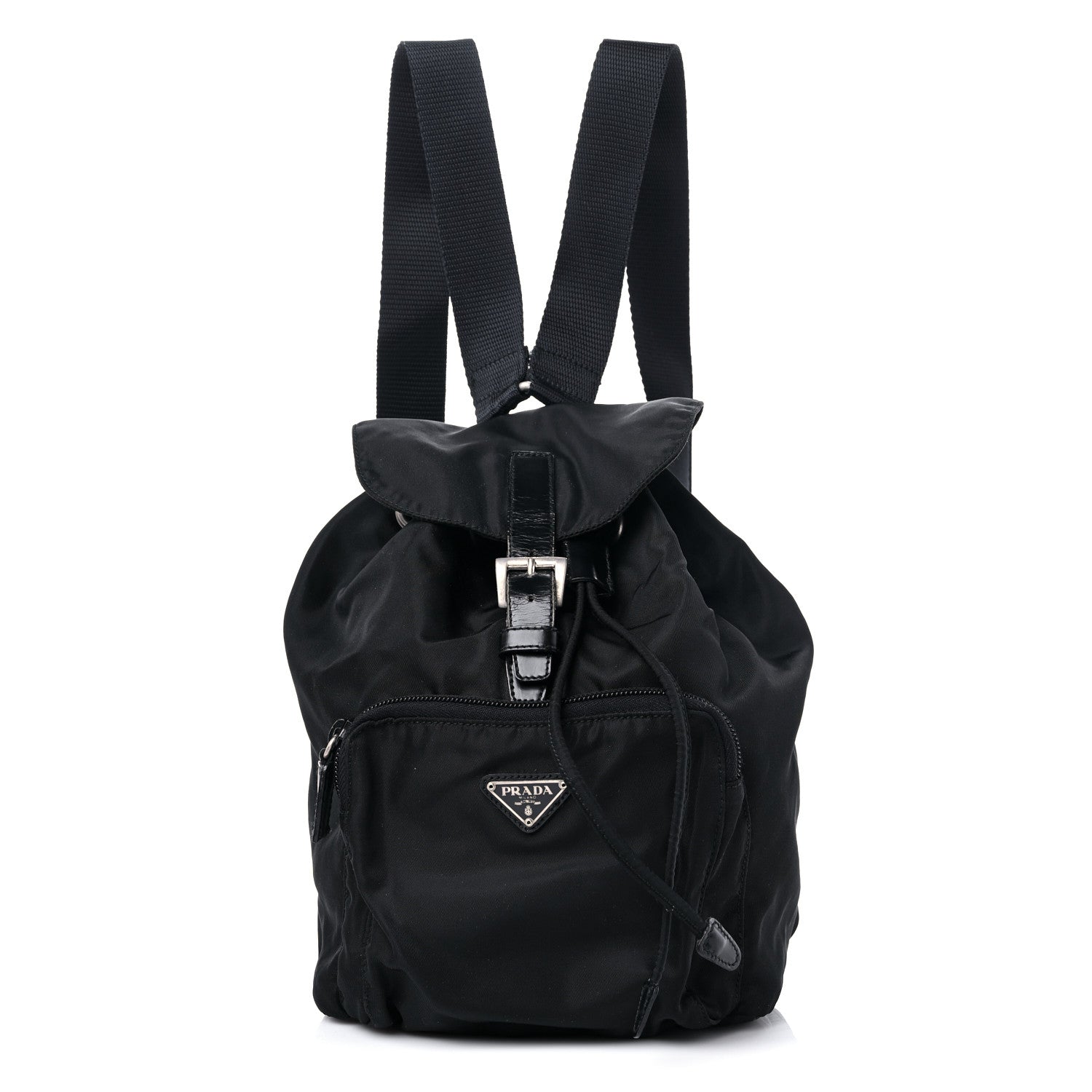Prada Nylon Vela Mini Cinch Backpack Black 1 of 14